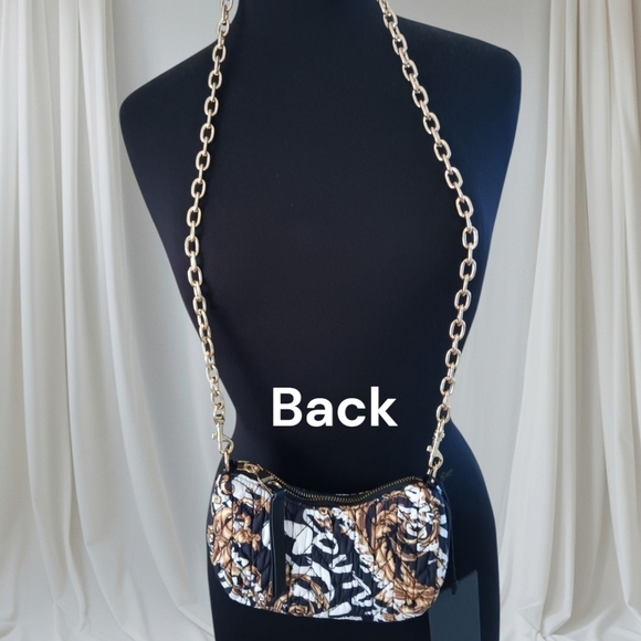 Versace Jeans Couture Quilted Crossbody Bag Gold Chain - Picture 4 of 12